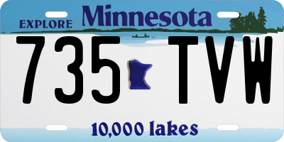 MN license plate 735TVW