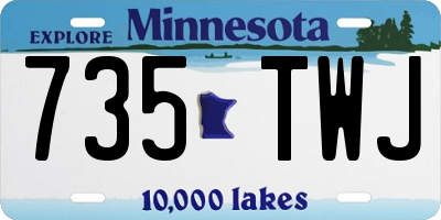 MN license plate 735TWJ