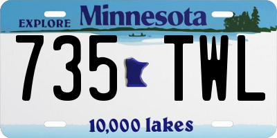 MN license plate 735TWL
