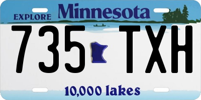 MN license plate 735TXH