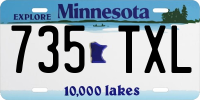 MN license plate 735TXL