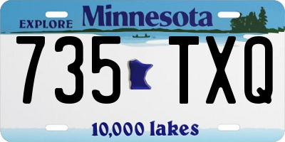 MN license plate 735TXQ
