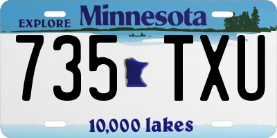 MN license plate 735TXU