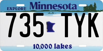 MN license plate 735TYK
