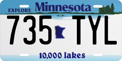 MN license plate 735TYL