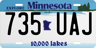 MN license plate 735UAJ