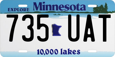 MN license plate 735UAT