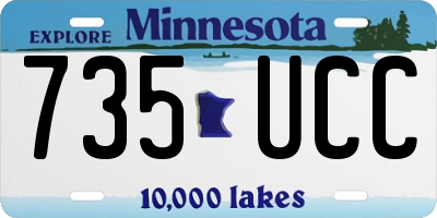 MN license plate 735UCC