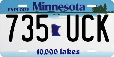 MN license plate 735UCK