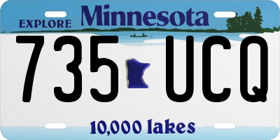 MN license plate 735UCQ