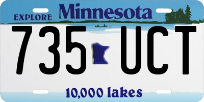 MN license plate 735UCT