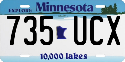 MN license plate 735UCX