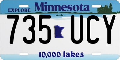 MN license plate 735UCY