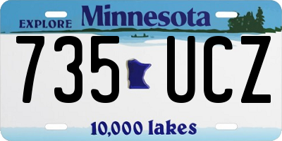 MN license plate 735UCZ