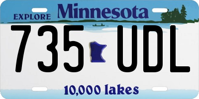 MN license plate 735UDL