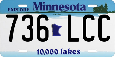 MN license plate 736LCC