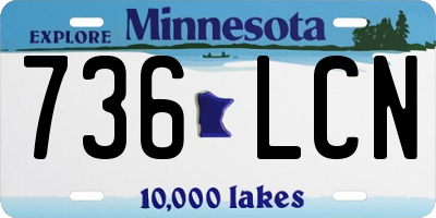 MN license plate 736LCN