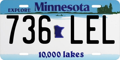 MN license plate 736LEL