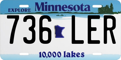 MN license plate 736LER