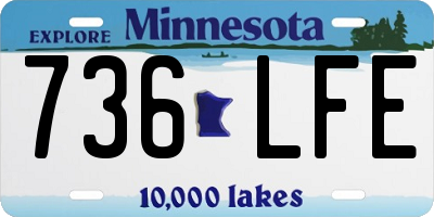 MN license plate 736LFE
