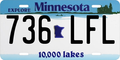 MN license plate 736LFL