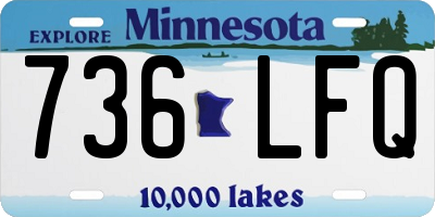 MN license plate 736LFQ