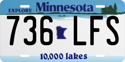MN license plate 736LFS
