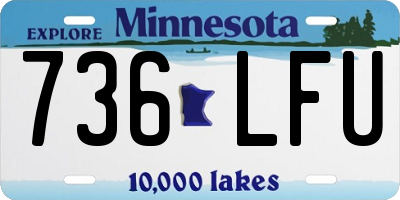 MN license plate 736LFU