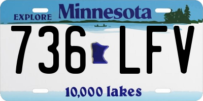 MN license plate 736LFV