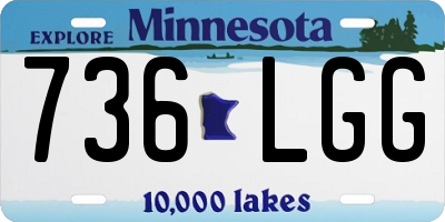 MN license plate 736LGG