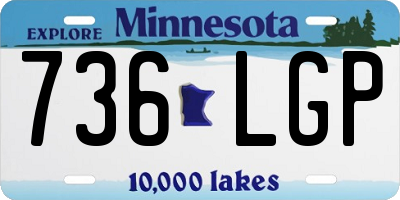 MN license plate 736LGP