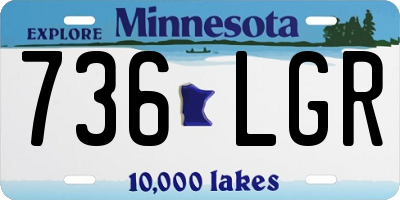 MN license plate 736LGR