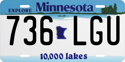 MN license plate 736LGU