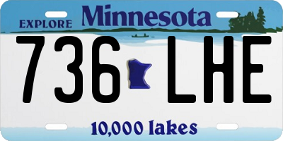 MN license plate 736LHE