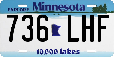 MN license plate 736LHF