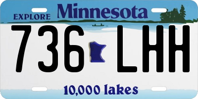 MN license plate 736LHH