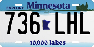 MN license plate 736LHL