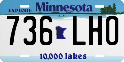 MN license plate 736LHO