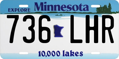 MN license plate 736LHR