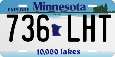 MN license plate 736LHT