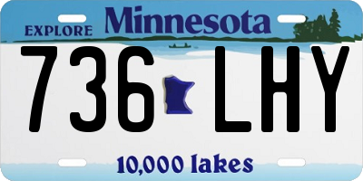 MN license plate 736LHY