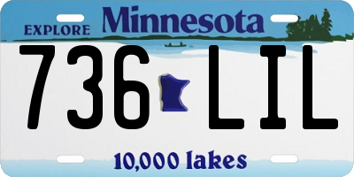 MN license plate 736LIL