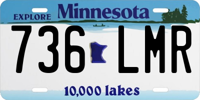MN license plate 736LMR