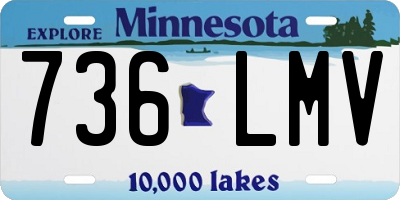 MN license plate 736LMV