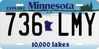 MN license plate 736LMY