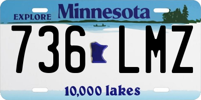 MN license plate 736LMZ