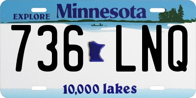 MN license plate 736LNQ