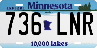 MN license plate 736LNR