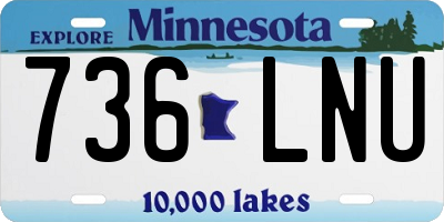 MN license plate 736LNU