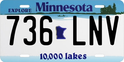 MN license plate 736LNV